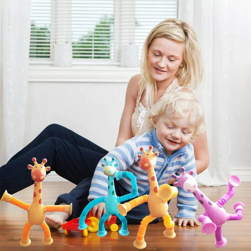 LittleTods™ Giraffe Telescopic Suction Toy