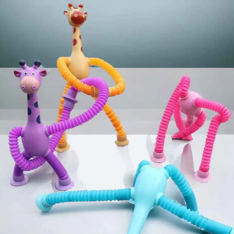 LittleTods™ Giraffe Telescopic Suction Toy