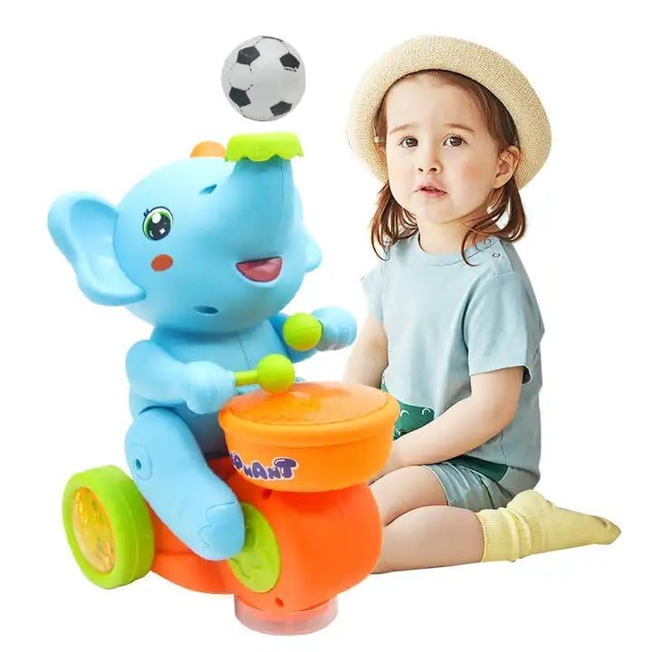 LittleTods™ Musical Elephant Drummer Toy