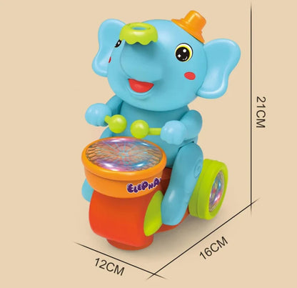 LittleTods™ Musical Elephant Drummer Toy