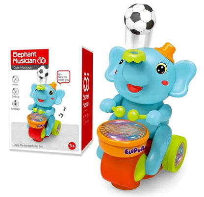 LittleTods™ Musical Elephant Drummer Toy