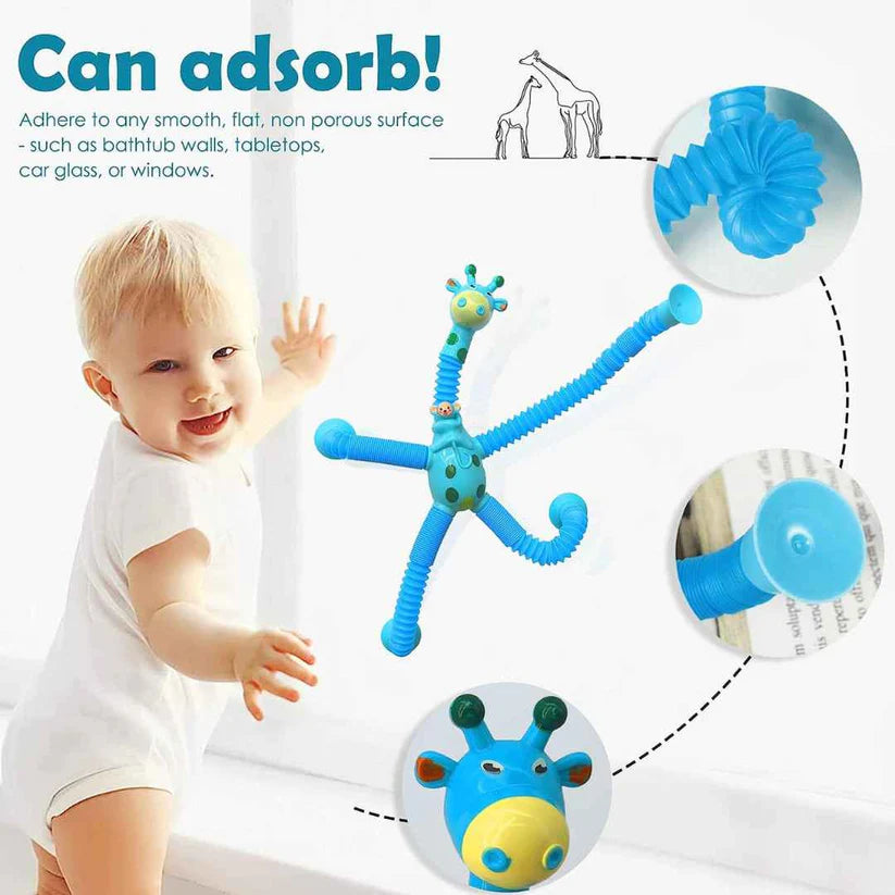 LittleTods™ Giraffe Telescopic Suction Toy