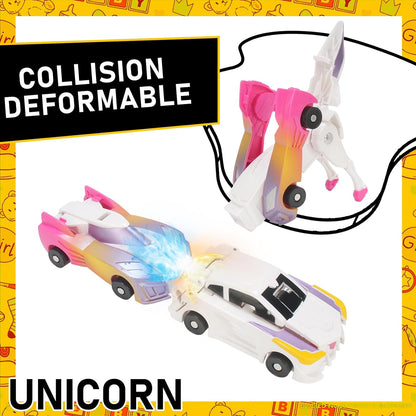 LittleTods™ 2 In 1 Instant Deformation Unicorn Cars