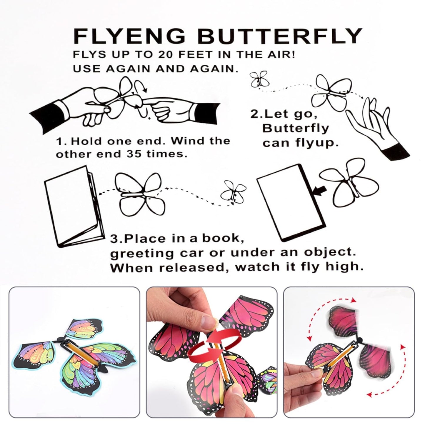 LittleTods™ Magic Flying Butterfly Little Magic Tricks