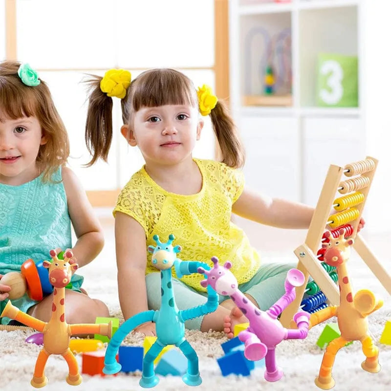 LittleTods™ Giraffe Telescopic Suction Toy