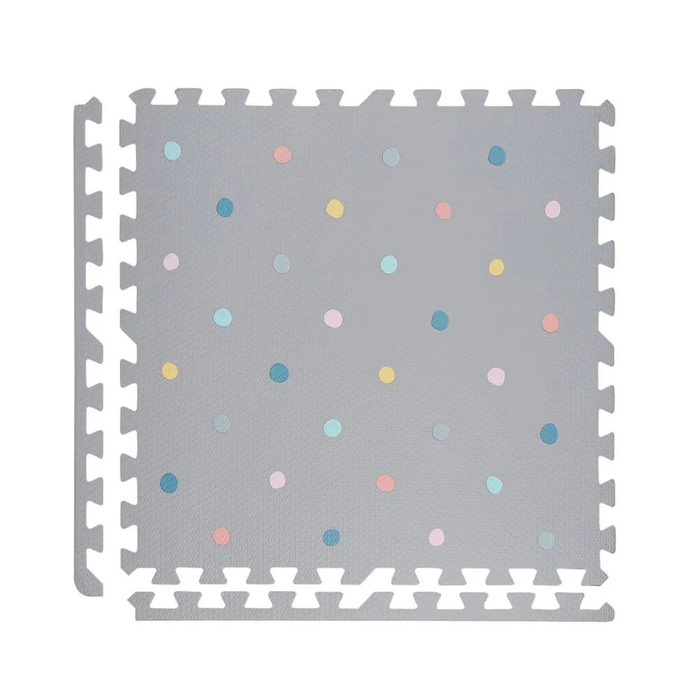 Interlocking Playmat Polka Dot Grey