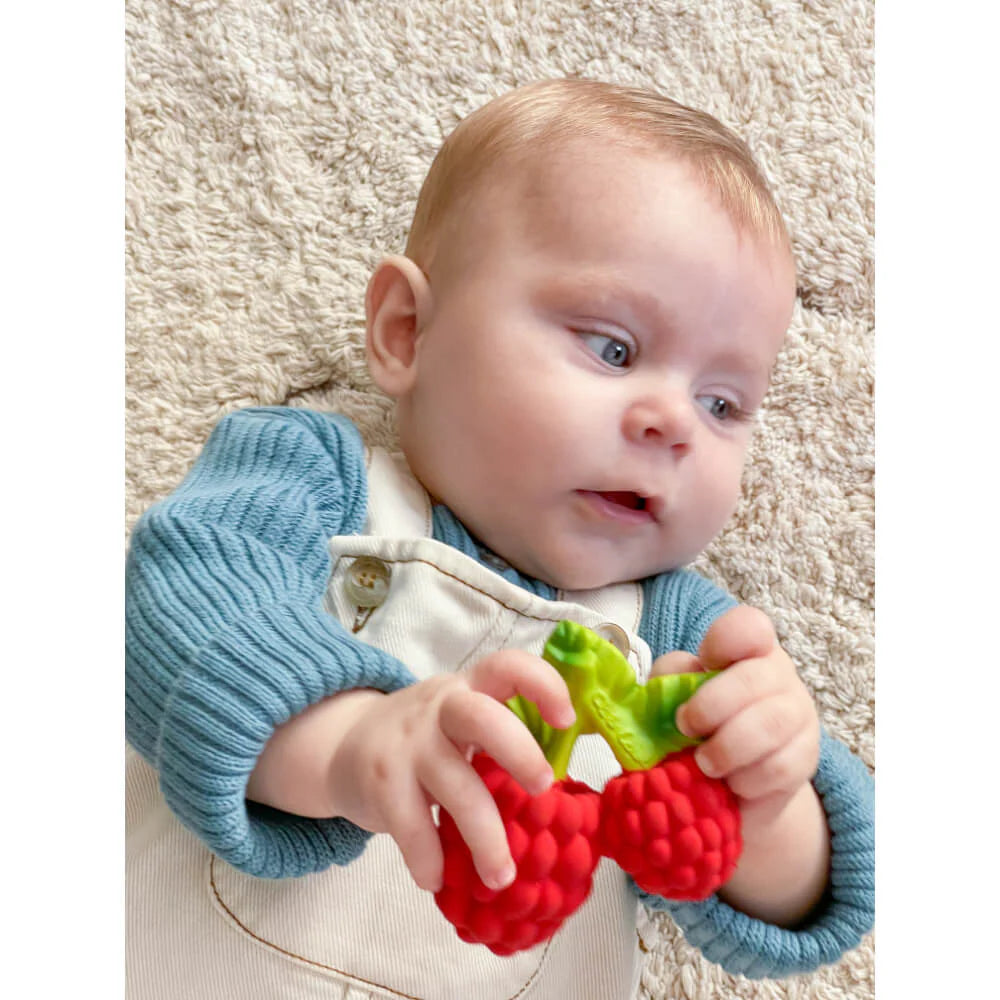 Valery The Raspberry Natural Rubber Teether