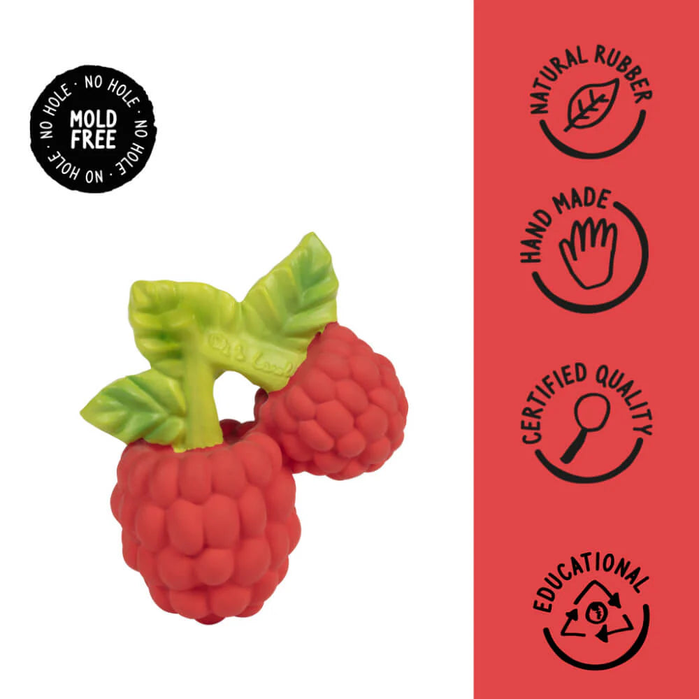 Valery The Raspberry Natural Rubber Teether